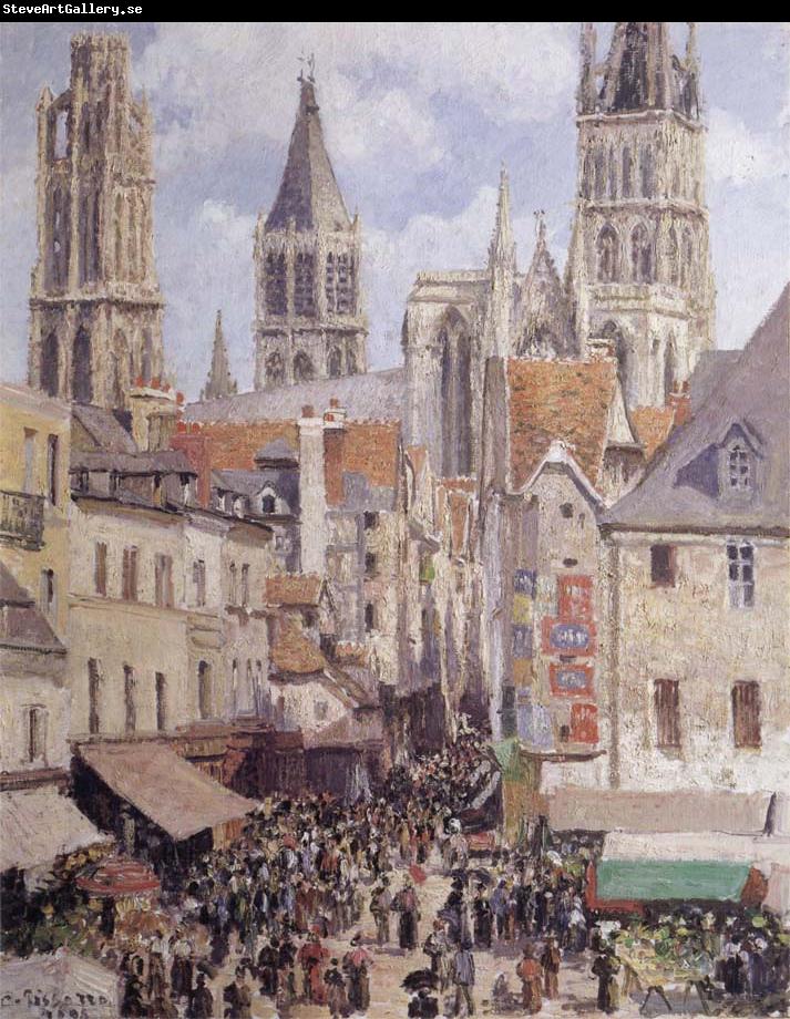 Camille Pissarro Rue de I-Epicerie,Rouen